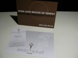 Flyer + Carte de visite service exclusif